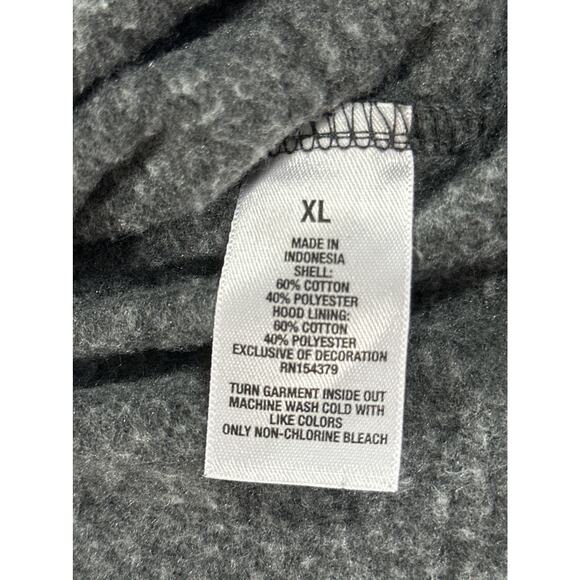 Aeropostale Fleece Hoodie Sweatshirt Gray Womens Sz XL Pullover Embroidered - Picture 8 of 9